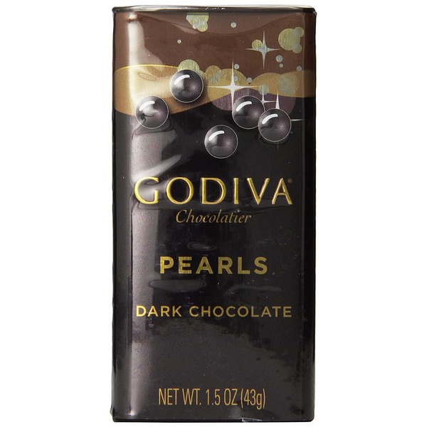 Godiva Dark Chocolate Pearls, 1.5-ounces - Pack of 6