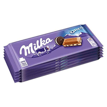Milka Oreo Alpine Milk Chocolate, 3.5 oz Bar MILK OREO, PACK OF 5