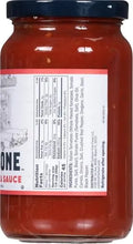 Carbone Spicy Pizza Sauce 14oz - sauce on pizza dough