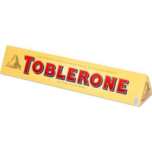 TOBLERONE SWISS MILK CHOCOLATE WITH HONEY AND ALMOND NOUGAT 14 X 100 G BARS