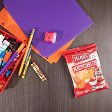 Herr’s Ketchup Ripple Potato Chips, Pack of 42 (1 oz Bags) – Bold & Tangy Ketchup Flavored Ripple Chips, Snack Size