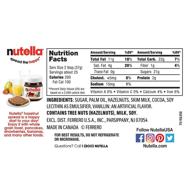 Nutella Hazelnut Spread with Cocoa, 33.5 oz