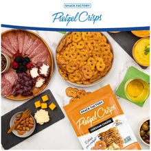 Snack Factory Pretzel Crisps Cheddar Cheese, 7.2 oz – Crunchy Baked Pretzel Snacks with Cheddar Flavor