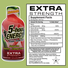 5-hour ENERGY Extra Strength Watermelon supplement facts and ingredients