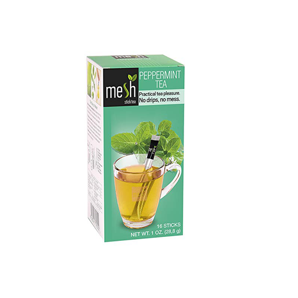 Mesh Peppermint Stick Tea | 16 Sticks | Premium Instant Tea