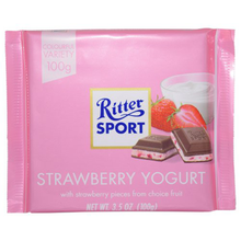 Ritter Sport Strawberry Yogurt Chocolate Candy Bar - 3.5 oz