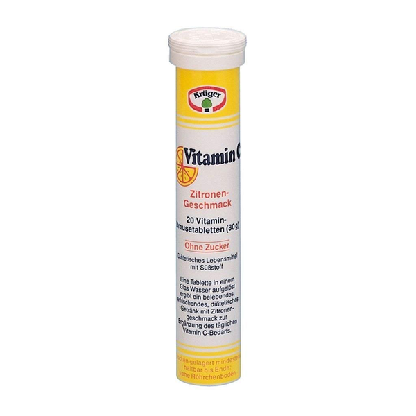 Krueger Vitamin C- Effervescent Tablets (80 g /20 Tablets)