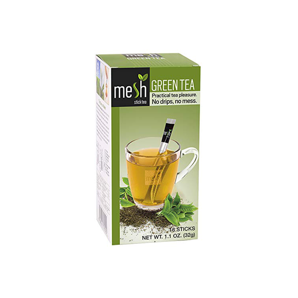 Mesh Green Stick Tea | 16 Sticks | Premium Instant Tea