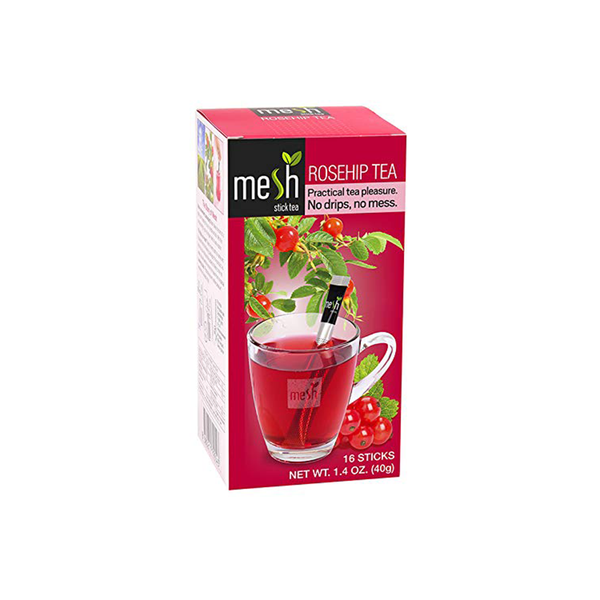 Mesh Rosehip Stick Tea | 192 Sticks (12 Pack of 16) | Premium Instant Tea
