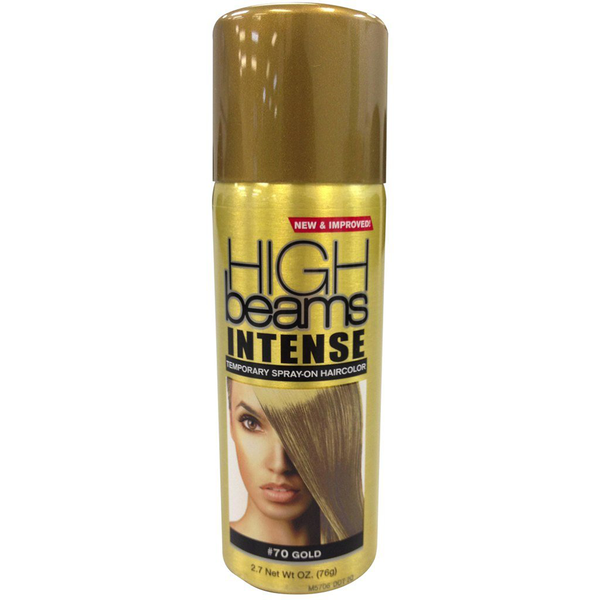 High Beams Intense Temporary Spray On Hair Color - #70 Gold 2.7 oz. (Pack of 2)