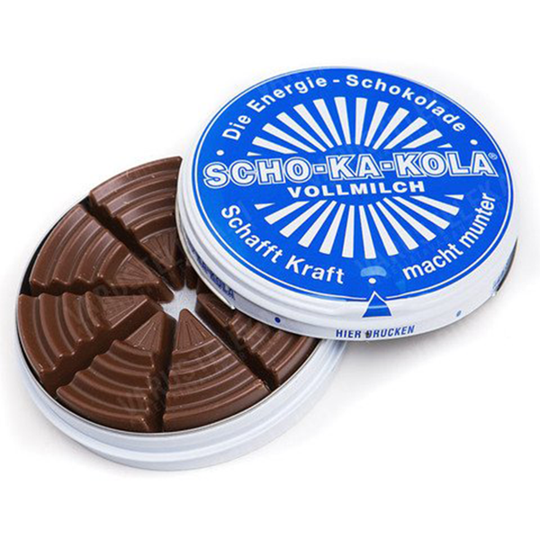 Scho-ka-kola Schokakola energy chocolate -MILK -100 g - 1 can