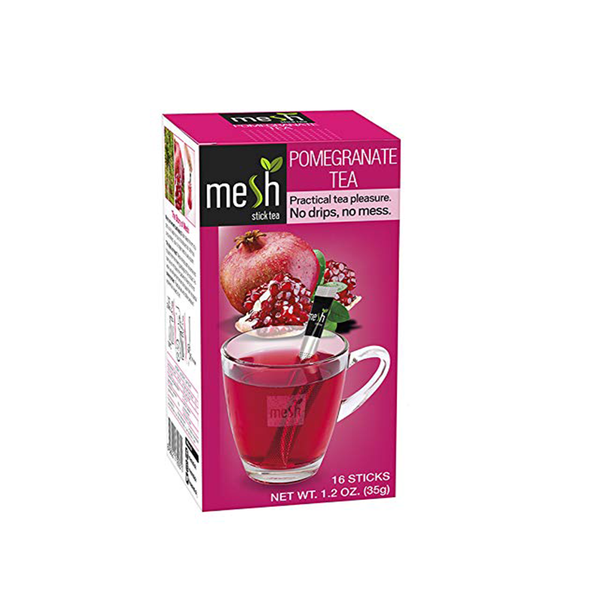 Mesh Pomegranate Stick Tea | 16 Sticks | Premium Instant Tea