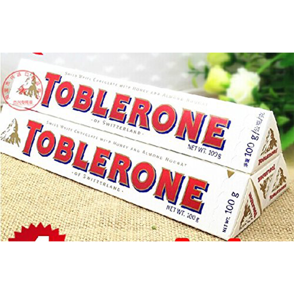 Toblerone White Chocolate 100g Pack of 4