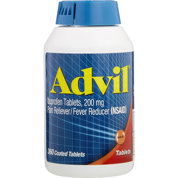 Advil Ibuprofen Tablets 200 mg 360 Count - pain reliever bottle