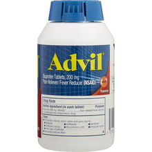 Advil Ibuprofen Tablets 200 mg 360 Count - drug facts label