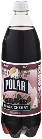 Polar Black Cherry Soda, Sparkling Black Cherry Flavored Soft Drink, 12 fl oz