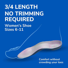 Dr. Scholl's Tri-Comfort Insoles - for Heel, Arch Support and Ball of Foot with Targeted Cushioning (for Women's 6-10)