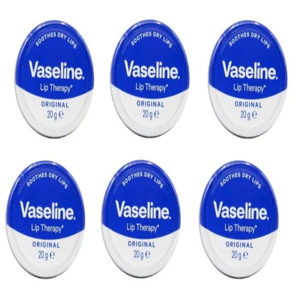 VASELINE Lip Therapy - Lip Balm - Original -20g/ 0.70 oz ( Pack of 6 )