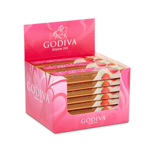 Godiva Chocolatier 24 Piece Valentine's Day White Chocolate Strawberry Bar