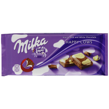 Milka Milk & White Chocolate Confection, 100g/3.5oz (HAPPY COW) - 5 Packs