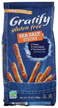 Gratify Gluten Free Pretzels Sea Salt Sticks 10.5oz - bag front label