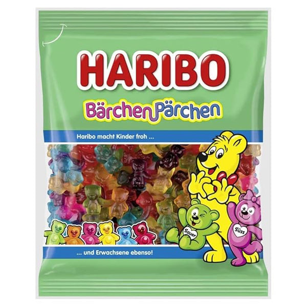 Haribo Baerchen Paerchen Gummy Bears, 5.6oz (160g) – Sweet & Sour Candy Mix