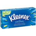 Kleenex The Original compact tissues, blue box with yellow accents, strength and softness for everyday use