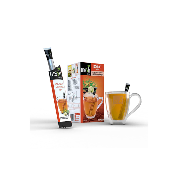 Mesh Vanilla Rooibos Stick Tea | 16 Sticks | Premium Instant Tea