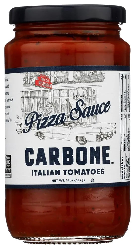 Carbone Original Pizza Sauce 14oz - jar front label