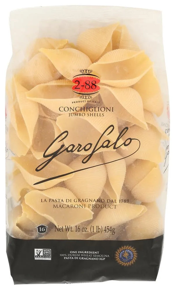 Garofalo Conchiglioni No. 2-88 Pasta 16 oz - Italian jumbo shells