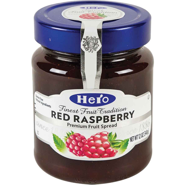 Hero Red Raspberry Premium Fruit Spread Preserve, 12 Ounce