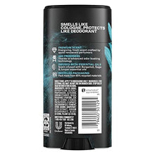 Back view of a deodorant stick packaging with text and branding.
