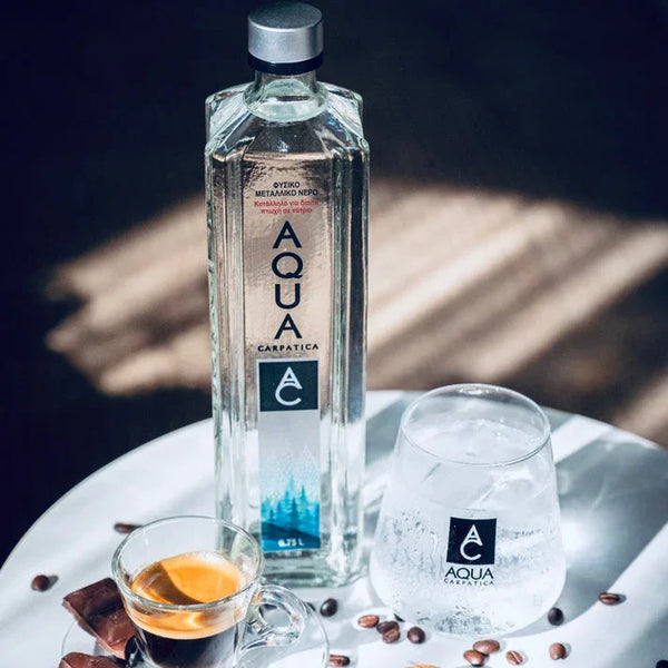 AQUA CARPATICA Natural Spring Water, 750 ml Glass Bottle – Naturally Low Sodium, Pure & Balanced Mineral Water Pack of 12 - Real Prime Deals