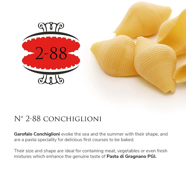 Garofalo Conchiglioni No. 2-88 Pasta 16 oz - bronze-drawn Gragnano pasta