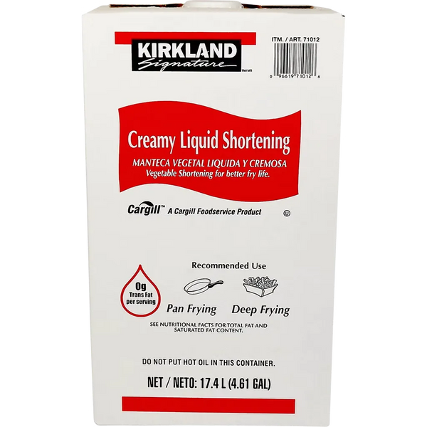Kirkland Signature Creamy Liquid Shortening 17.4 L - bulk frying