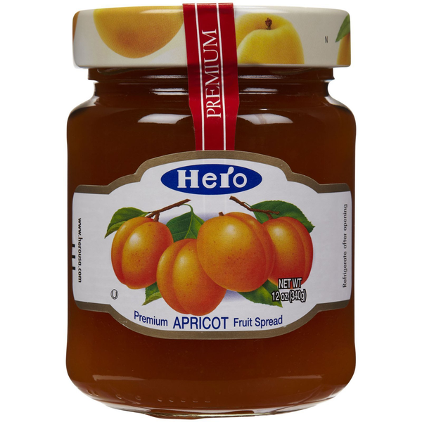 Hero Apricot Fruit Spread, 12 oz