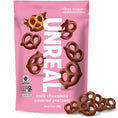 UNREAL Milk Chocolate Covered Pretzels 3.5 oz - front of bag