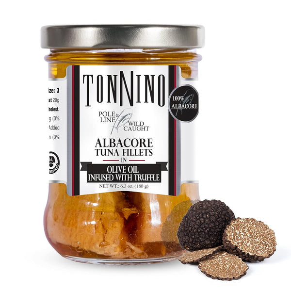 Tonnino Albacore Tuna in olive oil in Truffle 6.3oz - 6-Pack