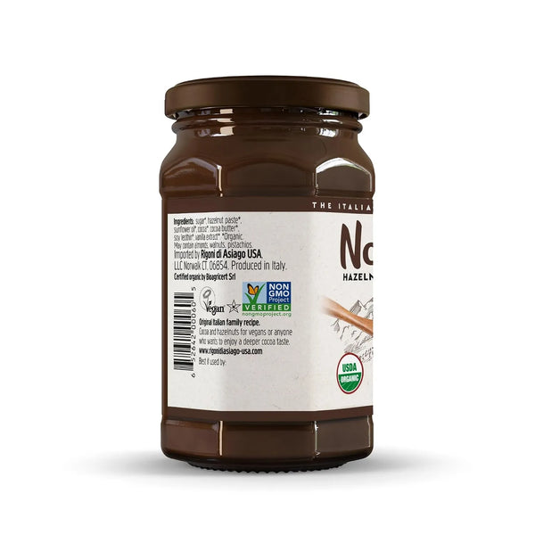 Rigoni di Asiago Nocciolata Dark Hazelnut Spread 8.82 oz - back label ingredients