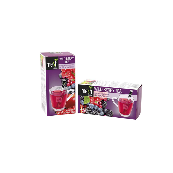 Mesh Wild Berry Stick Tea | 16 Sticks | Premium Instant Tea