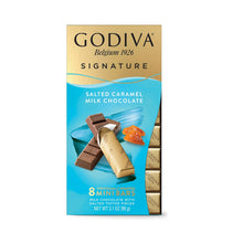 GODIVA Chocolatier Signature Mini Bars, 6 Pack by CANDY CABIN (MilkChocolate - SaltedCaramel)