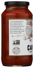 Carbone Mushroom Marinara Pasta Sauce 24oz - nutrition facts label