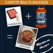 Carbone Bolognese Simmer Sauce 24oz - sauce with ground beef