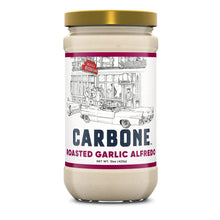 Carbone Roasted Garlic Alfredo Sauce 15oz - jar front label