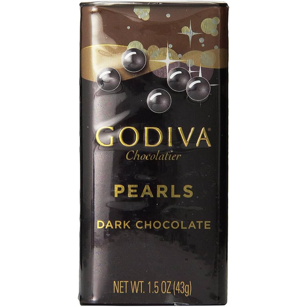 Godiva Dark Chocolate Pearls, 1.5000-ounces Pack of 6