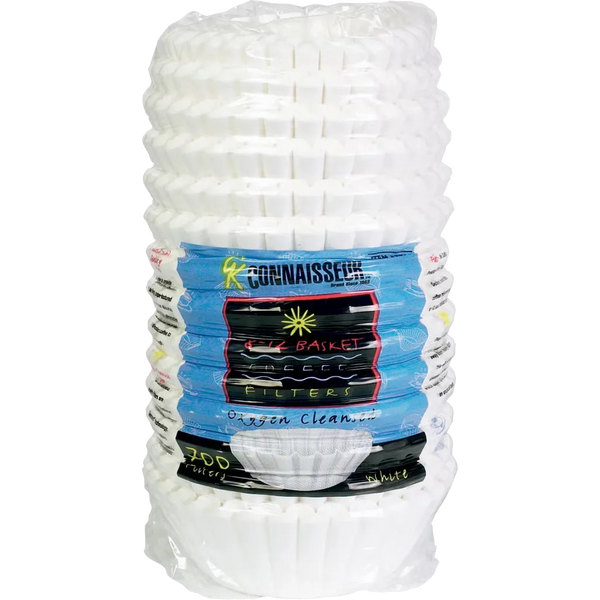 Connaisseur 8-12 Cup Basket Coffee Filters 700 Count - white paper filters