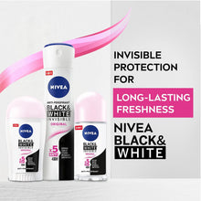 Nivea Invisible For Black And White Clear Roll On 50ml