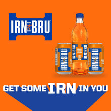 IRN-BRU From AG Barr The Original and Best Sparkling Flavored Soft Drink | A Scottish Favorite | 330 ML (Pack of 6)