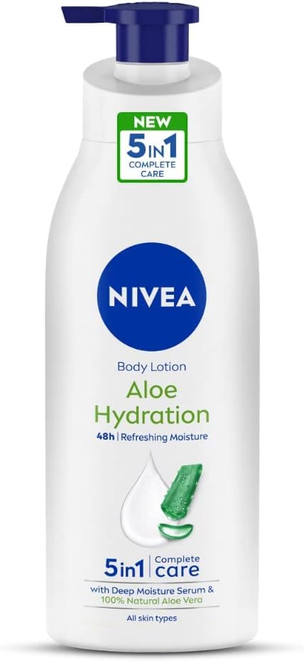 Nivea Aloe Hydration Body Lotion, Aloe Vera Moisturizing Skin Lotion, 400 ml