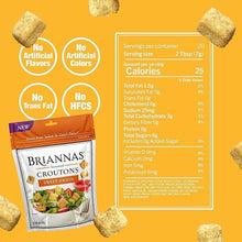 Briannas Sweet Onion Croutons, Crispy Baked Salad Topping with Savory Flavor, 5 oz - Real Prime Deals